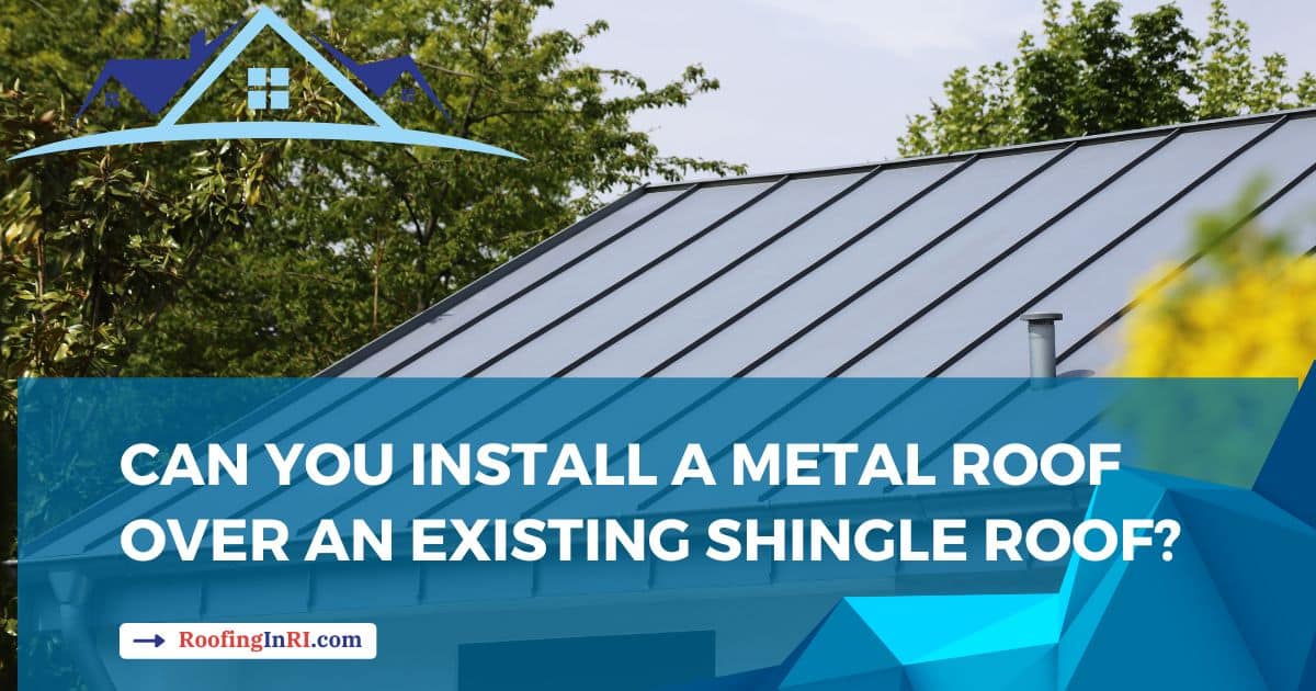 Metal standing seam roof on a residential home