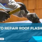 Repairing flashing on a shingle roof