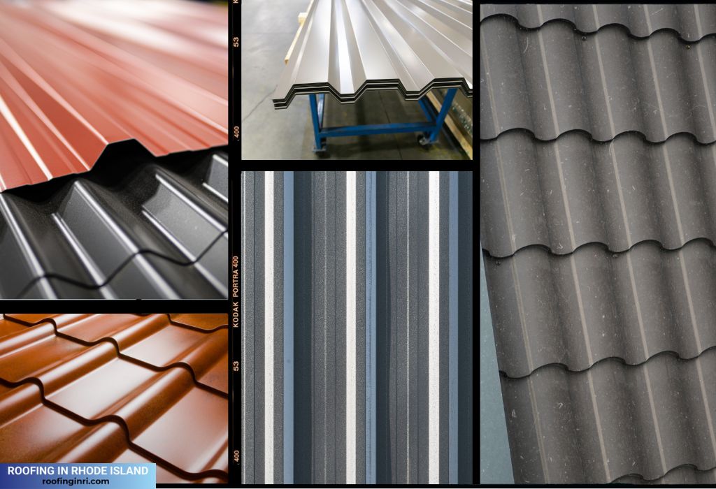 Different metal roofing materials, metal roofing