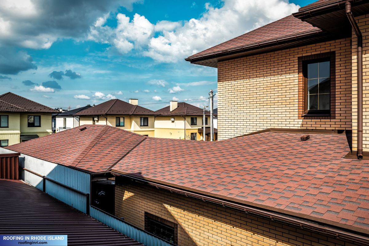 Brown color shingle roof, Modern shingle roof