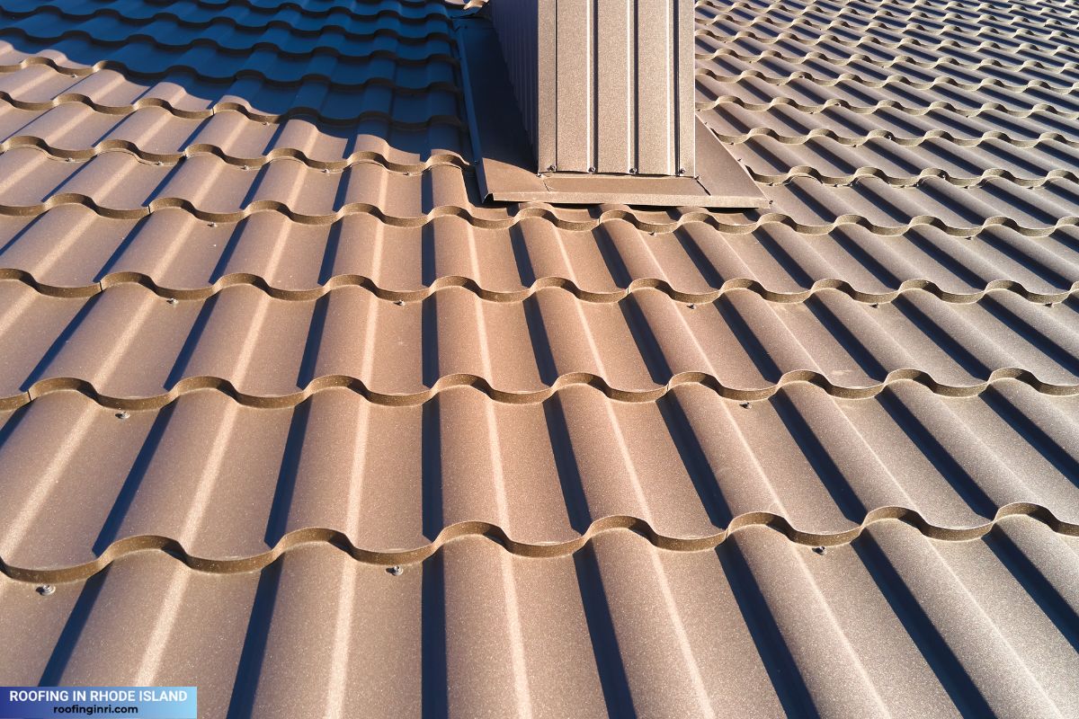 metallic shingle roof
